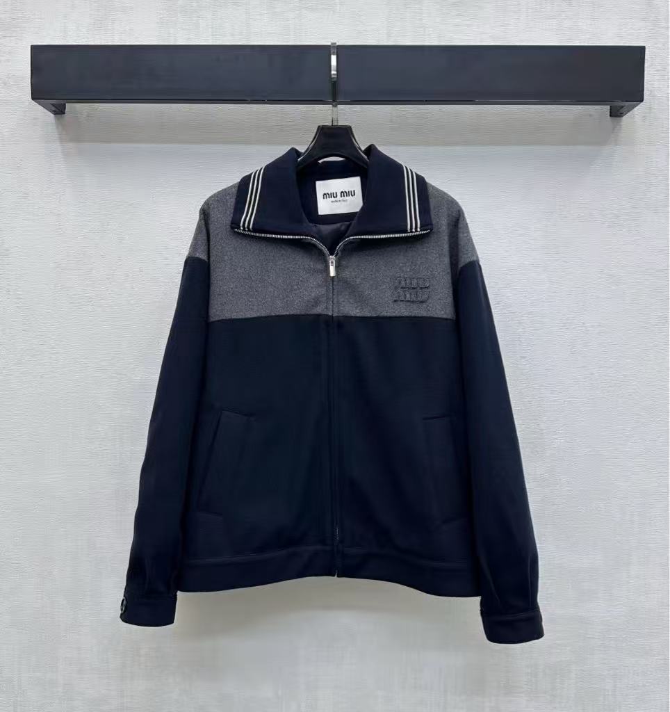 Miu Miu's new multi-color zipper coat