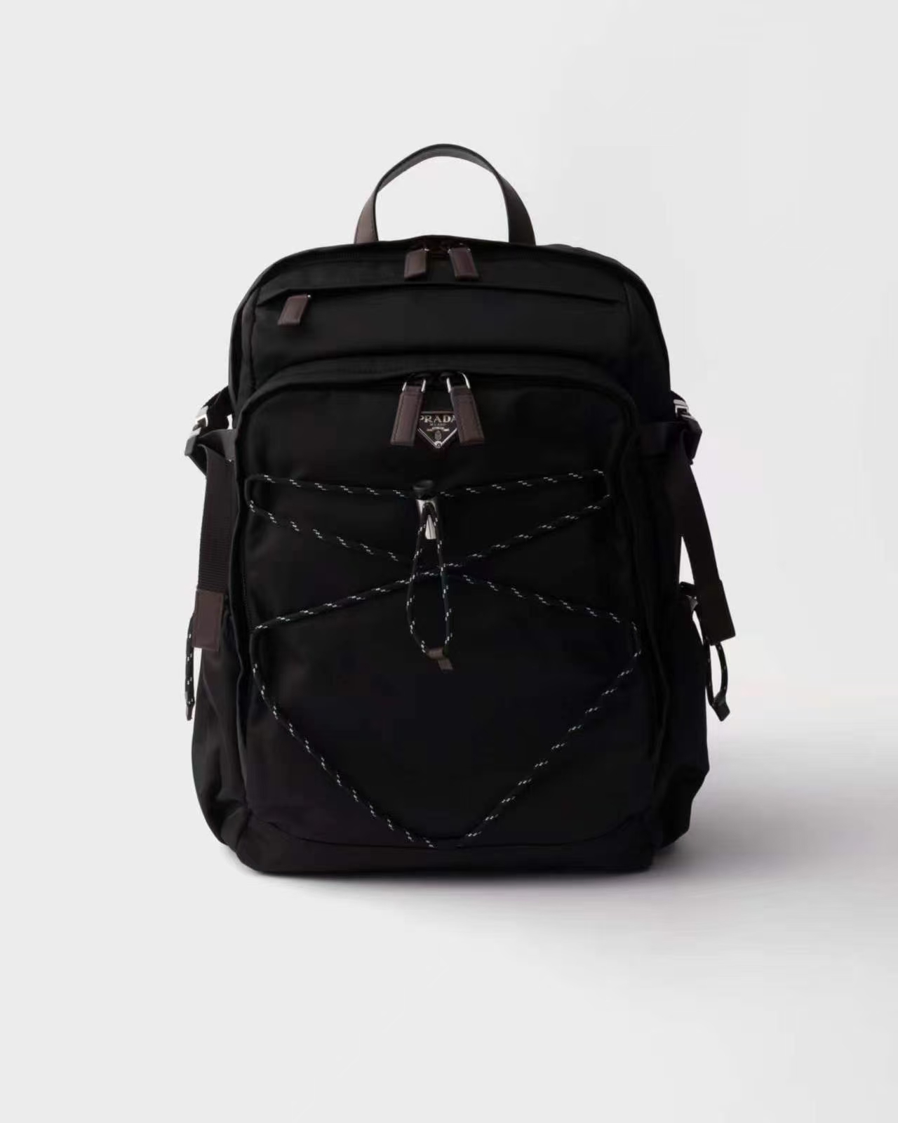 Prada Speedrock Black Re-Nylon & Leather Backpack - Urban Technical Design