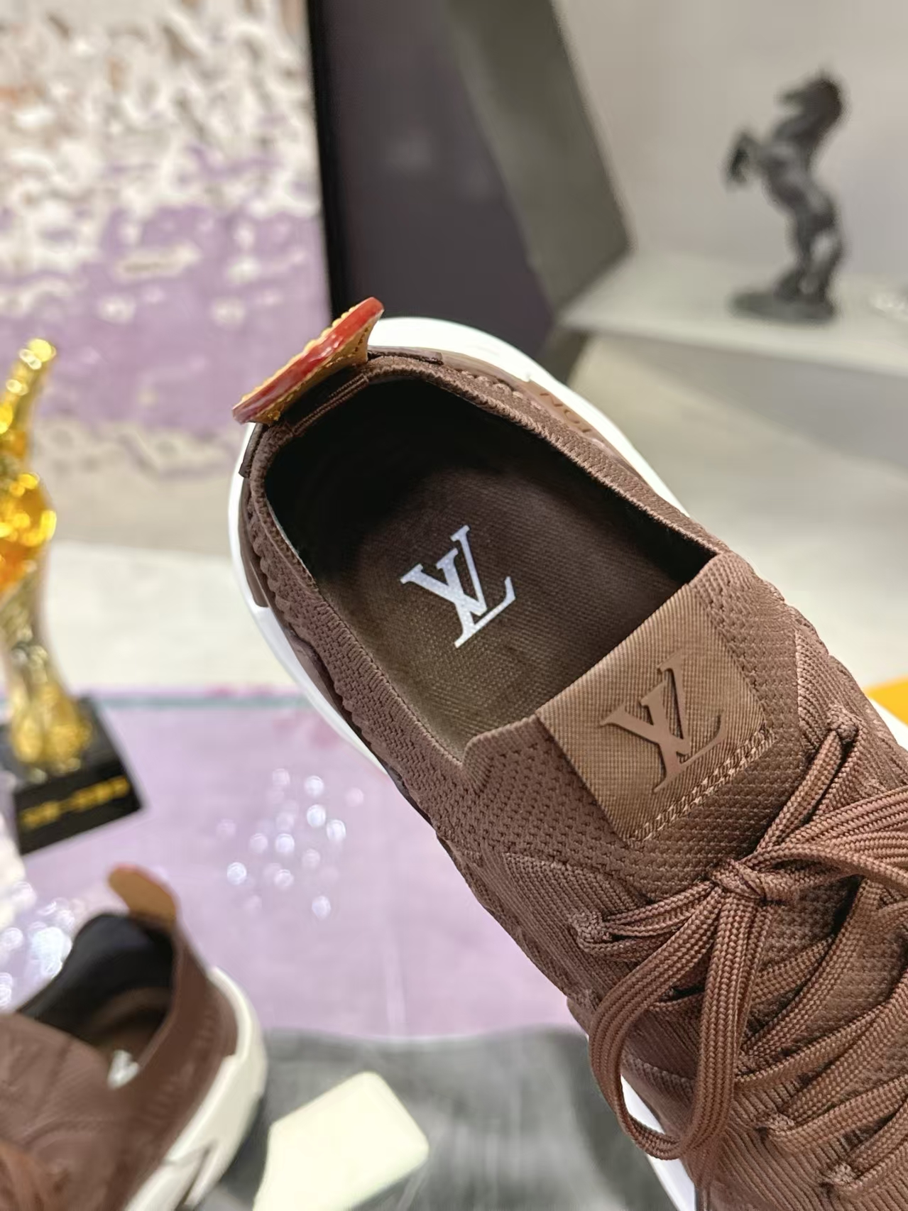 Louis Vuitton Runner Tatic Sneakers in Dark Brown | Platform Sole