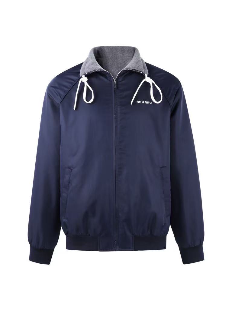 MIUIMUI Reversible Tech Fabric and Fleece Jacket