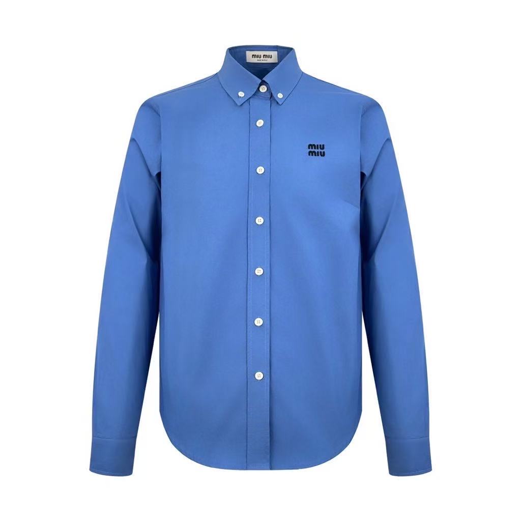 MIUMIU Logo Embroidered Shirt