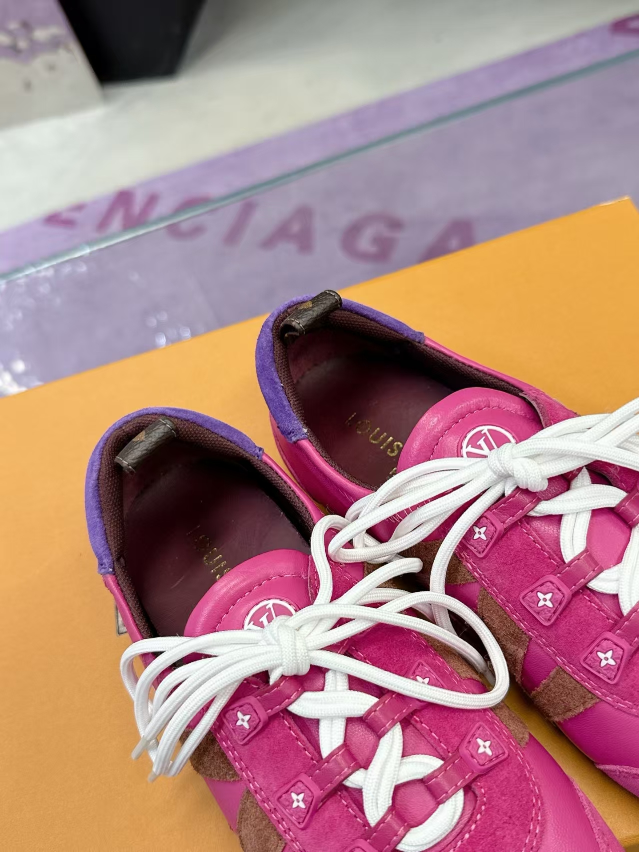 Louis Vuitton Sneakerina Flats in Fuchsia