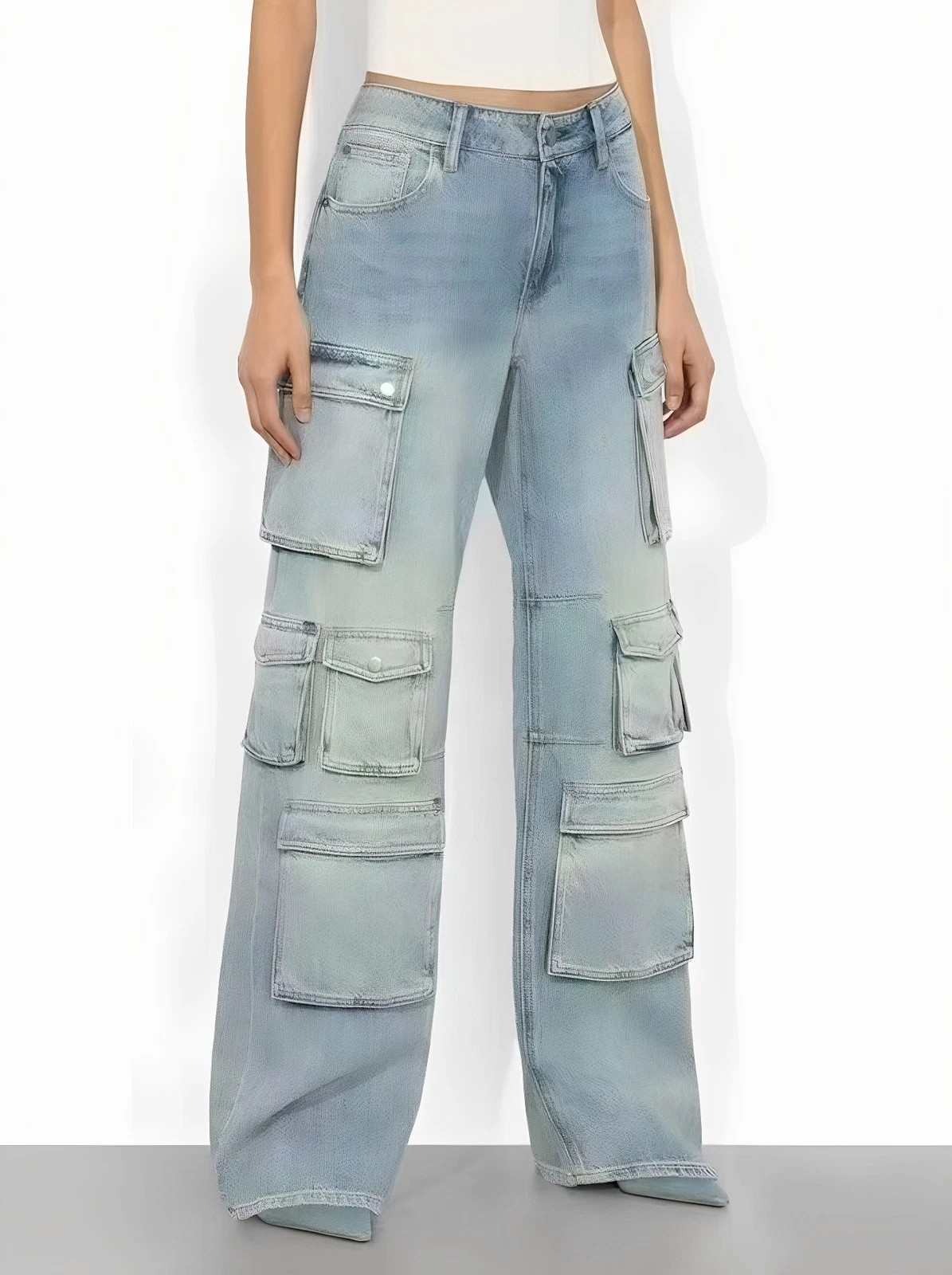 Alice + Olivia Womens Spring/summer Multi-pocket Handsome Long Ankle Pants