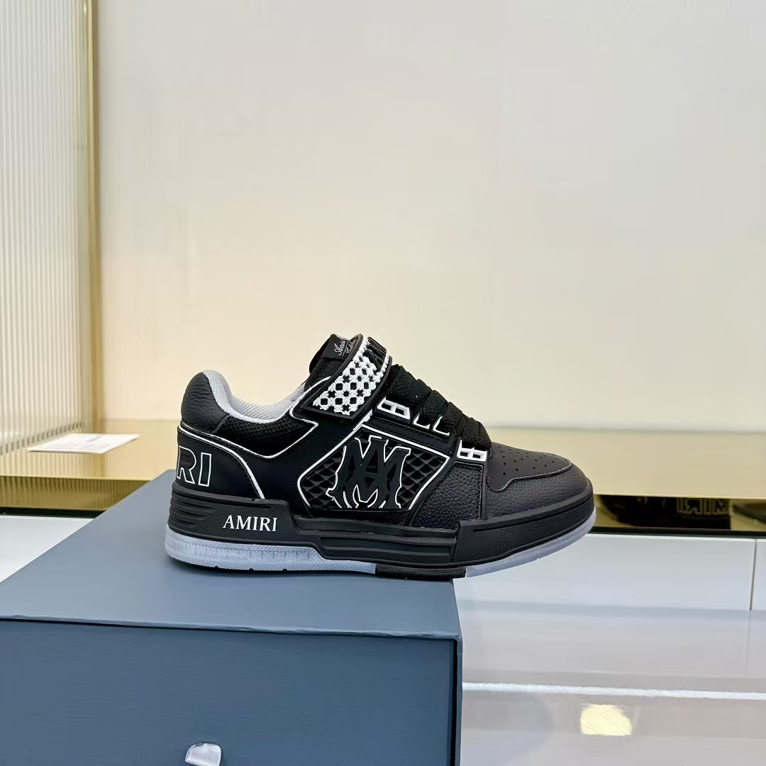 Amiri Sneaker in Black | Leather & Mesh Upper