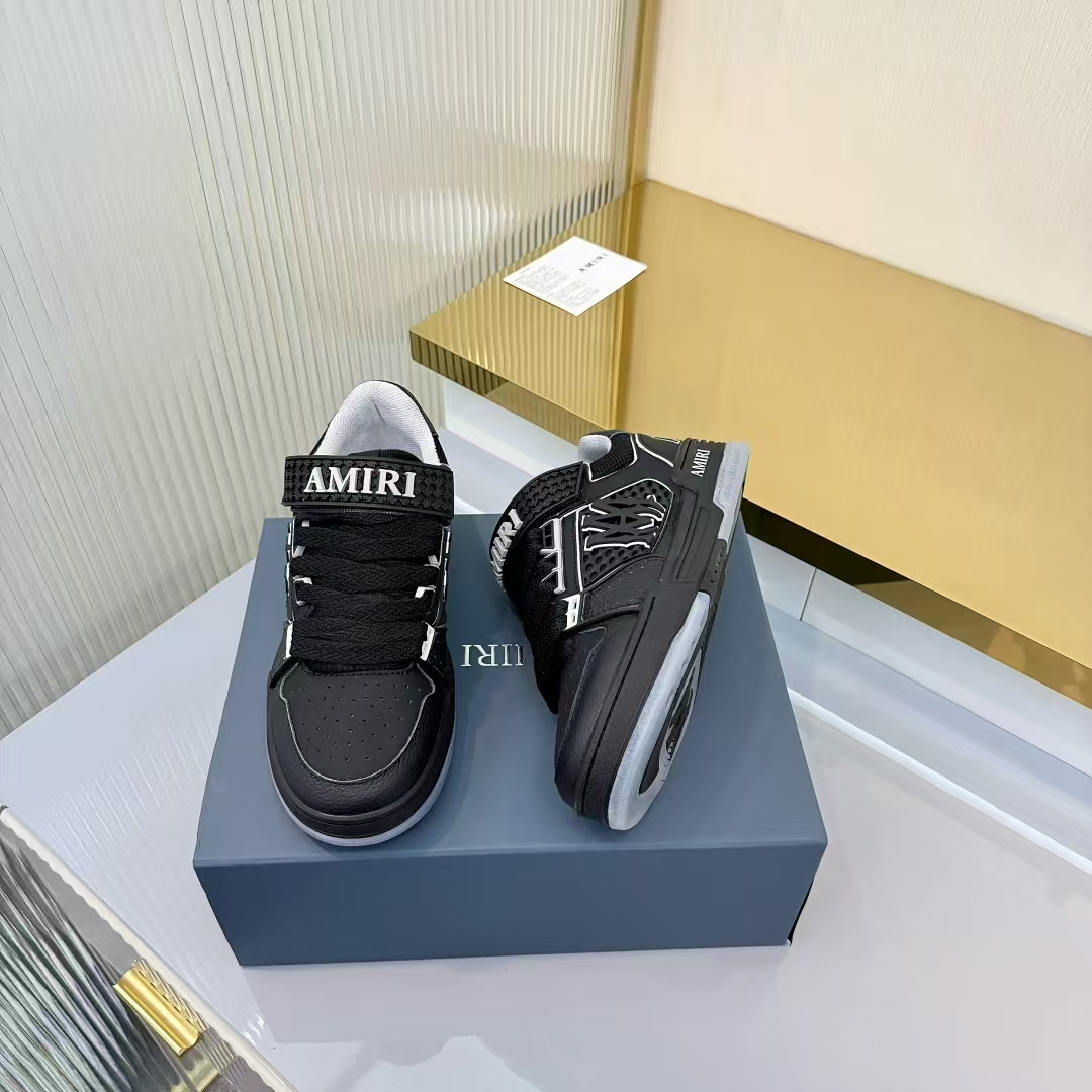 Amiri Sneaker in Black | Leather & Mesh Upper