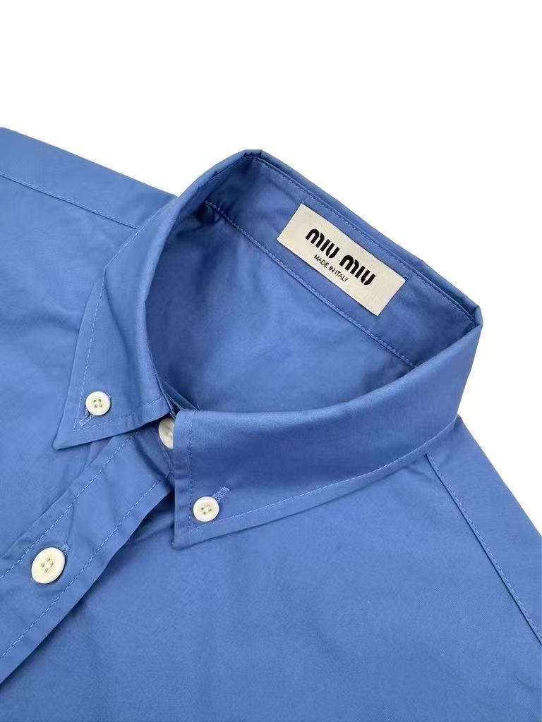 MIUMIU Logo Embroidered Shirt