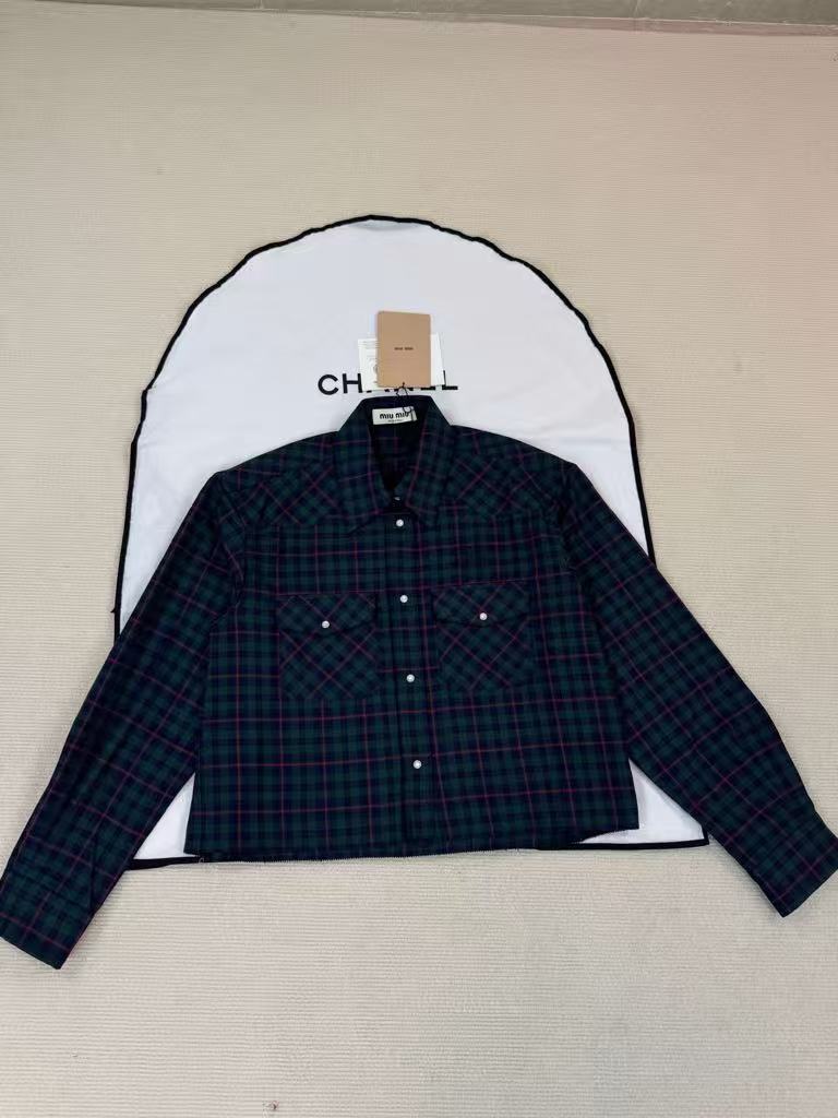 MIIUIMIU Light Checkered Shirt
