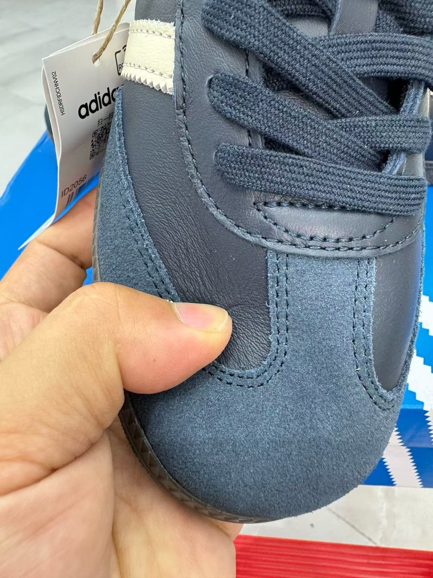 adidas Originals Samba Sneakers in Navy & White | Trefoil Comfort