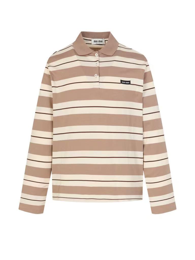 MIUMIU Cotton Knit Polo Shirt
