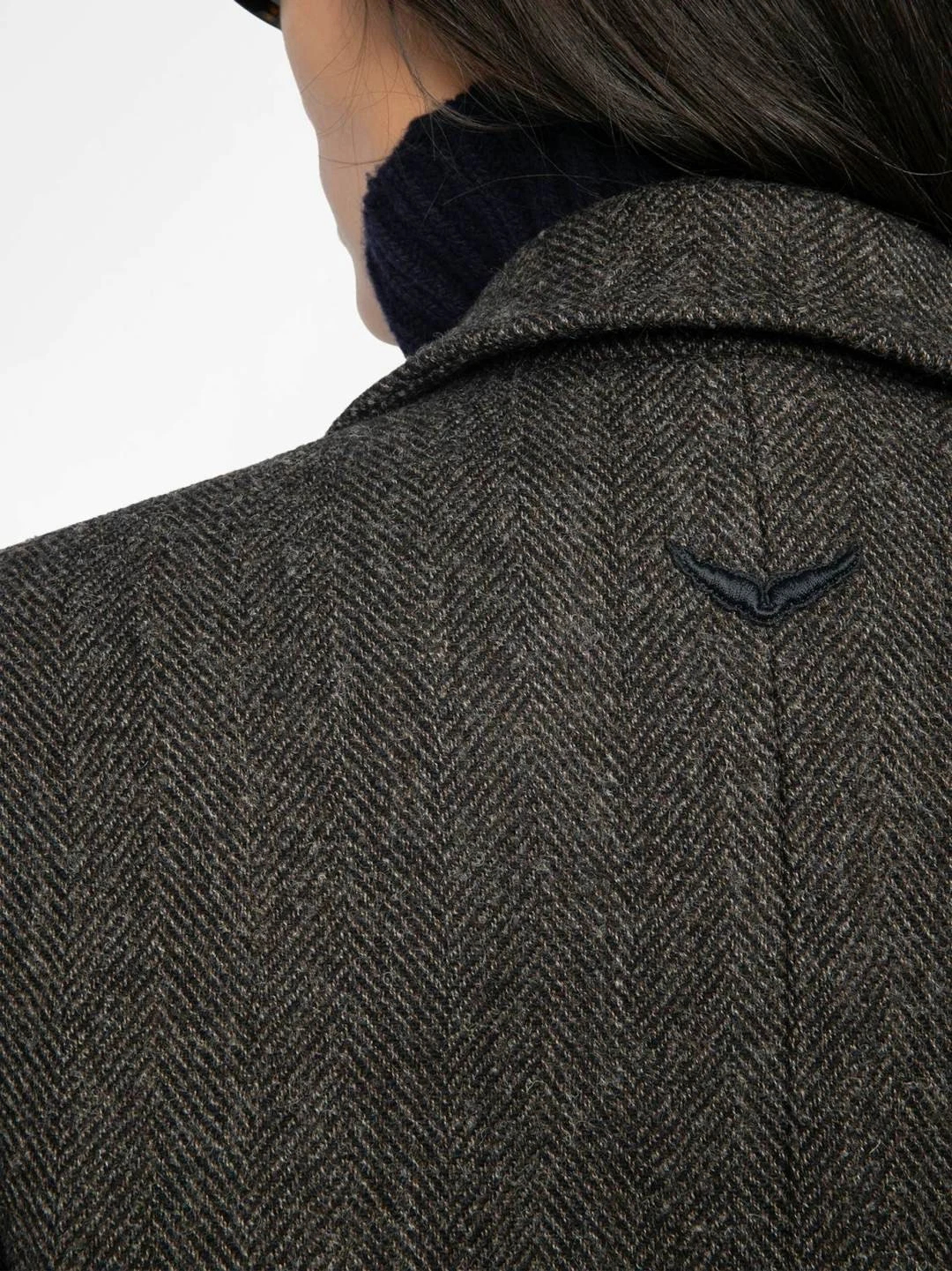 Women French Zadig & Voltaire Autumn Woolen Charm Blazer ZV Coat Jacket Top XS-L