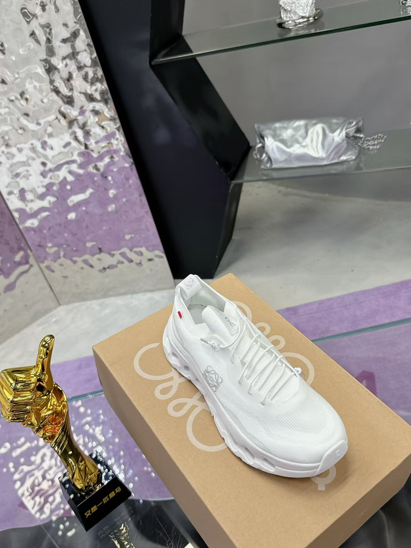 LOEWE On CloudTilt Sneakers in White | Comfort Runner