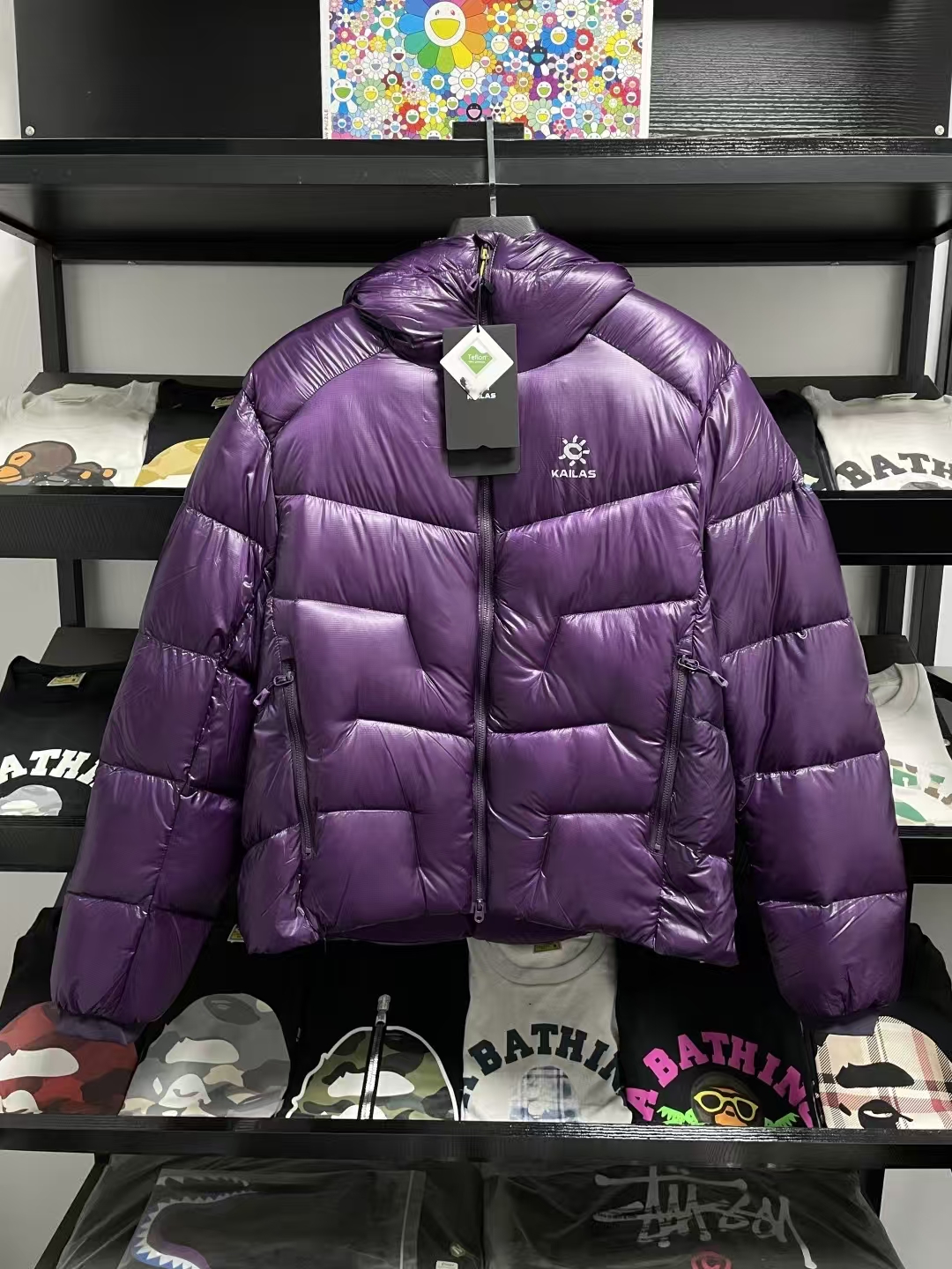 KAILAS Men's Mountaineering Hooded Down Jacket in Mystic Violet