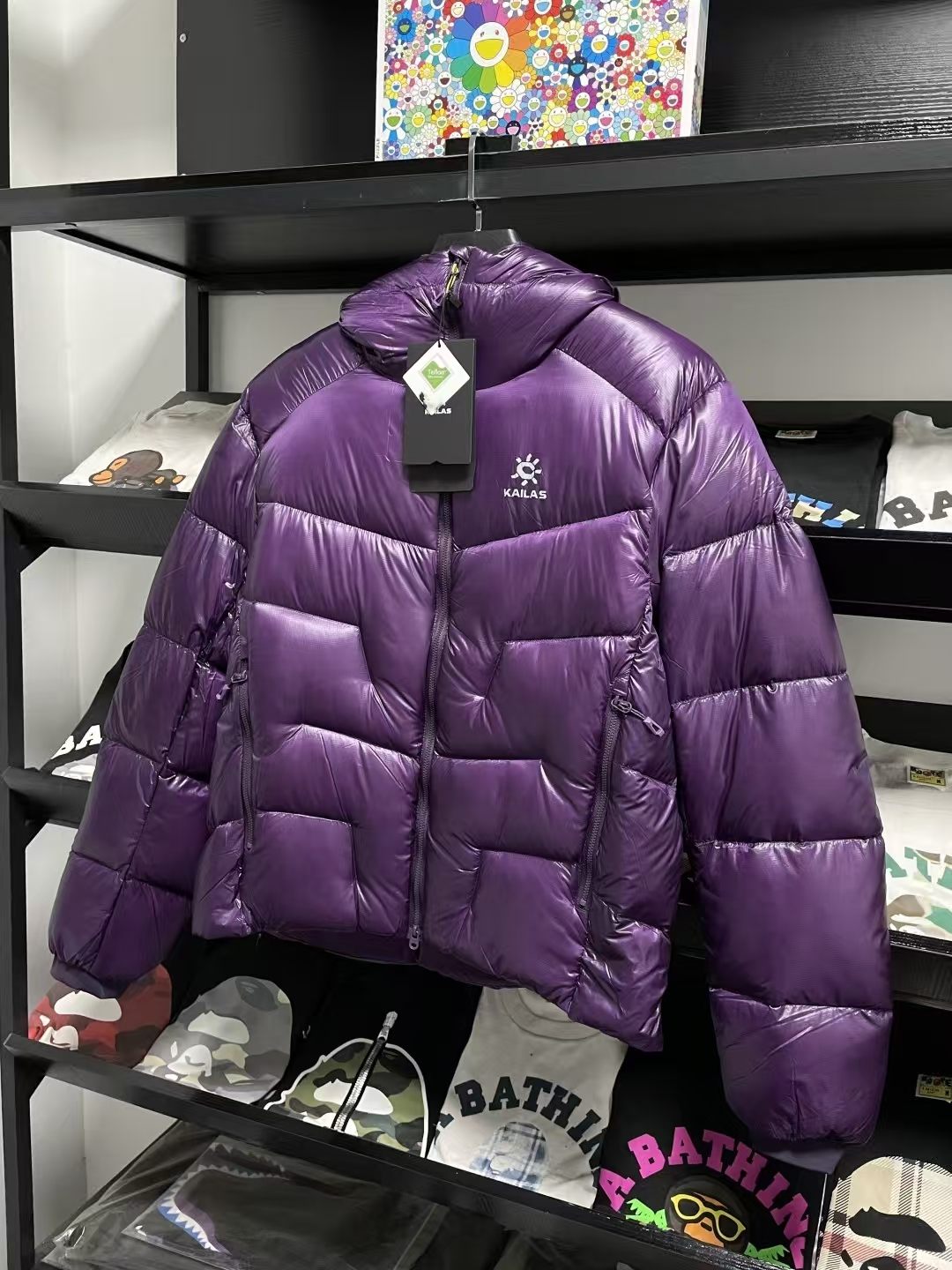 KAILAS Men's Mountaineering Hooded Down Jacket in Mystic Violet