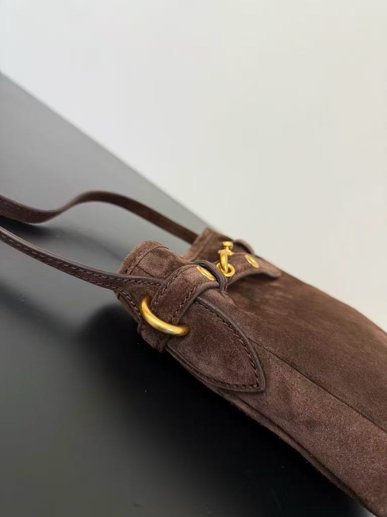 Miu Miu suede leather pouch