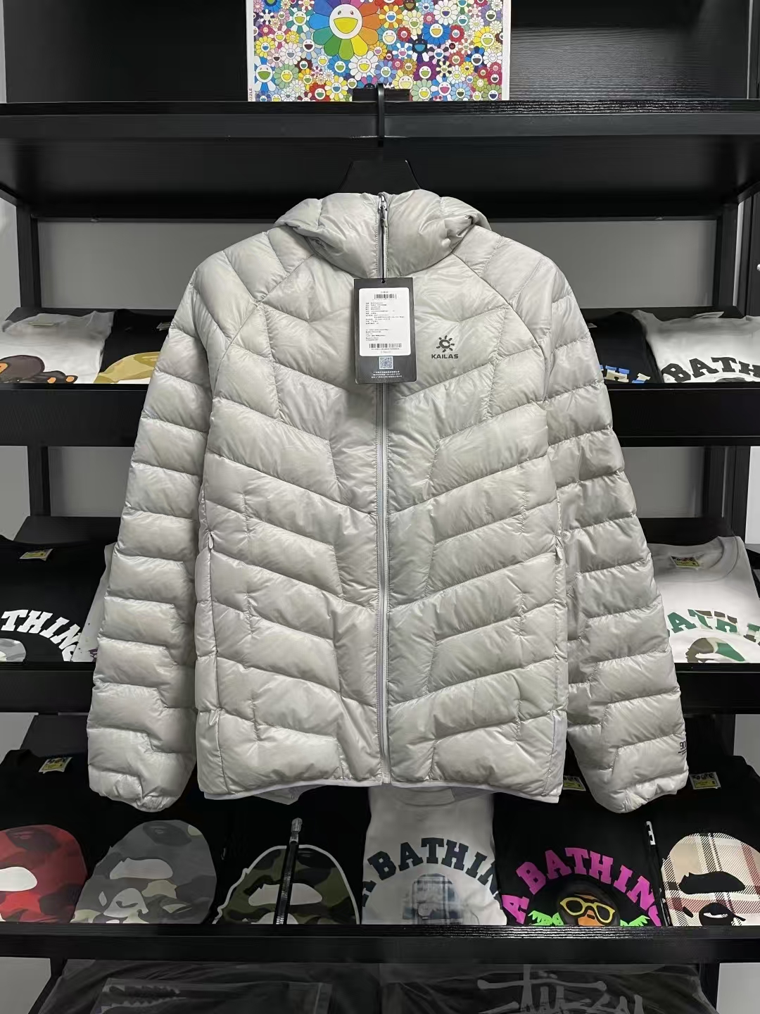 KAILAS GT ZERO Ultralight GORE-TEX® Hooded Down Jacket in Silver White