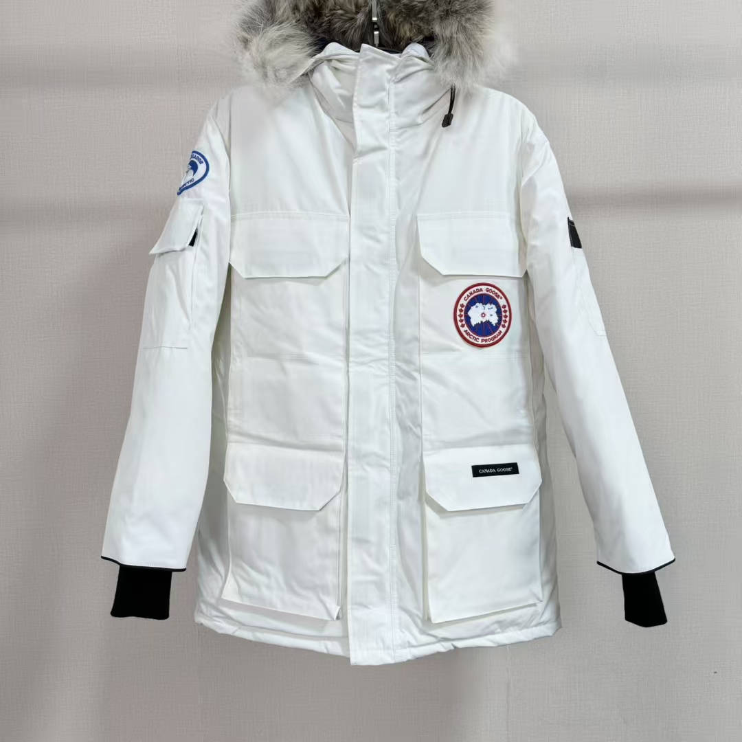 Canada Goose Expedition 4660MA Parka in Glacier White - 19FW TEI 5 Extreme Cold Weather Down Jacket