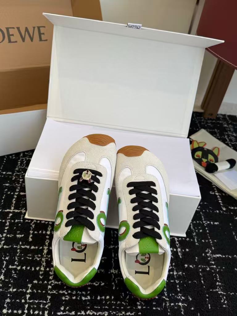 LOEWE Nylon and cowhide Ballet Runner 2.0 women's sports shoes