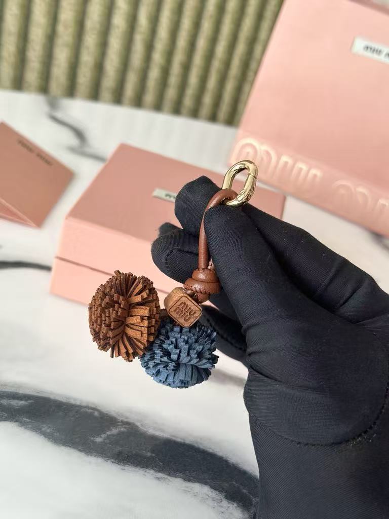 Miu Miu leather mini pendant