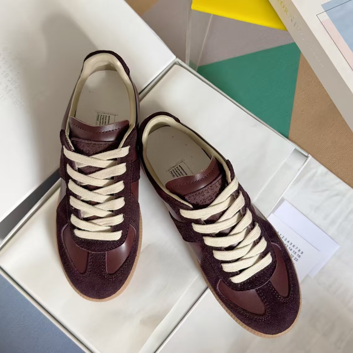 Maison Margiela Brown Casual Sneakers
