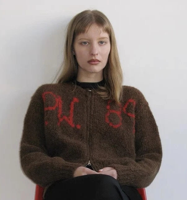 Palomawool Vintage, Double Zipper Design Knitted Cardigan, Jacket Sweater Women