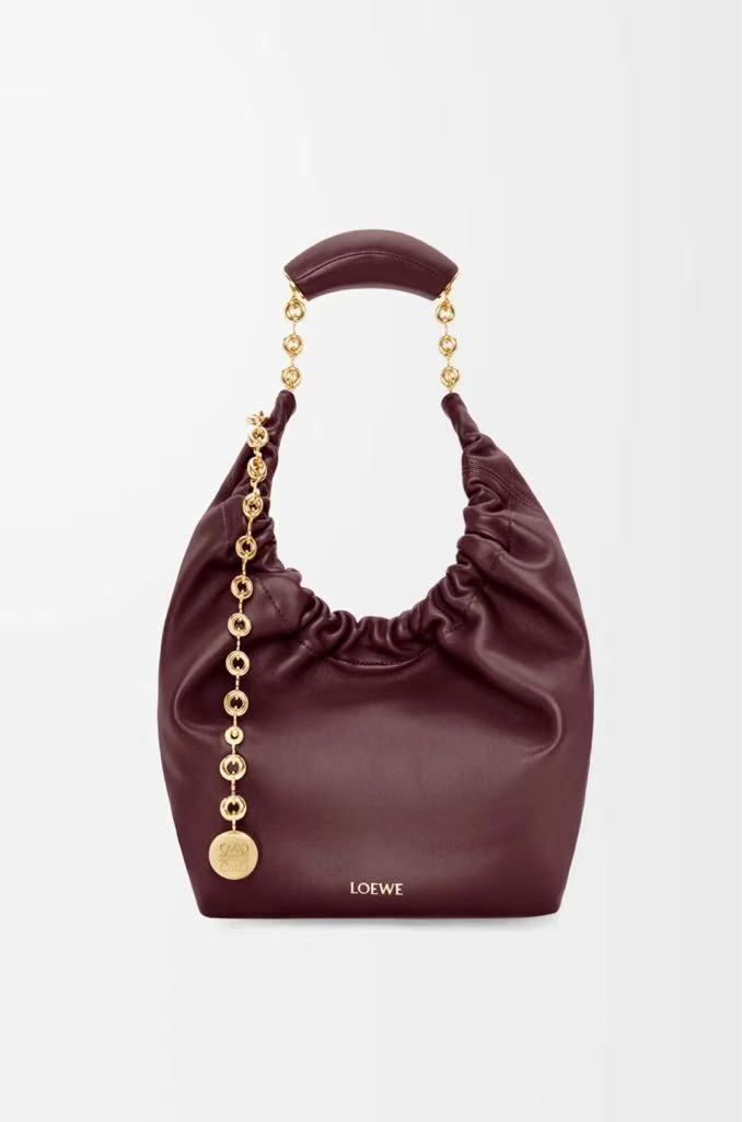Loewe Small Horned Soft Napa Leather Squeeze Handbag