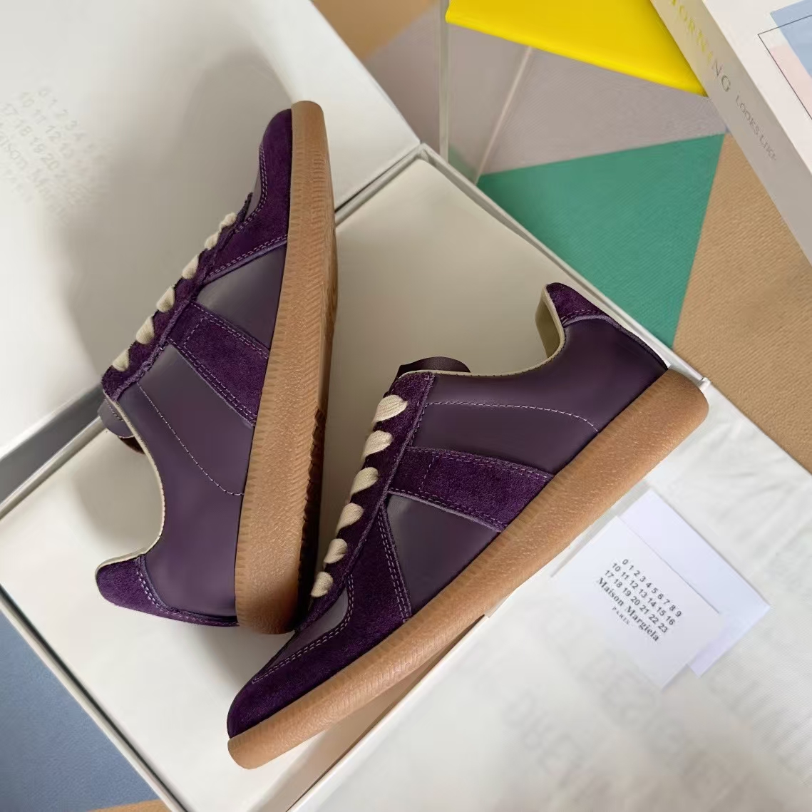 Maison Margiela Purple Casual Sneakers
