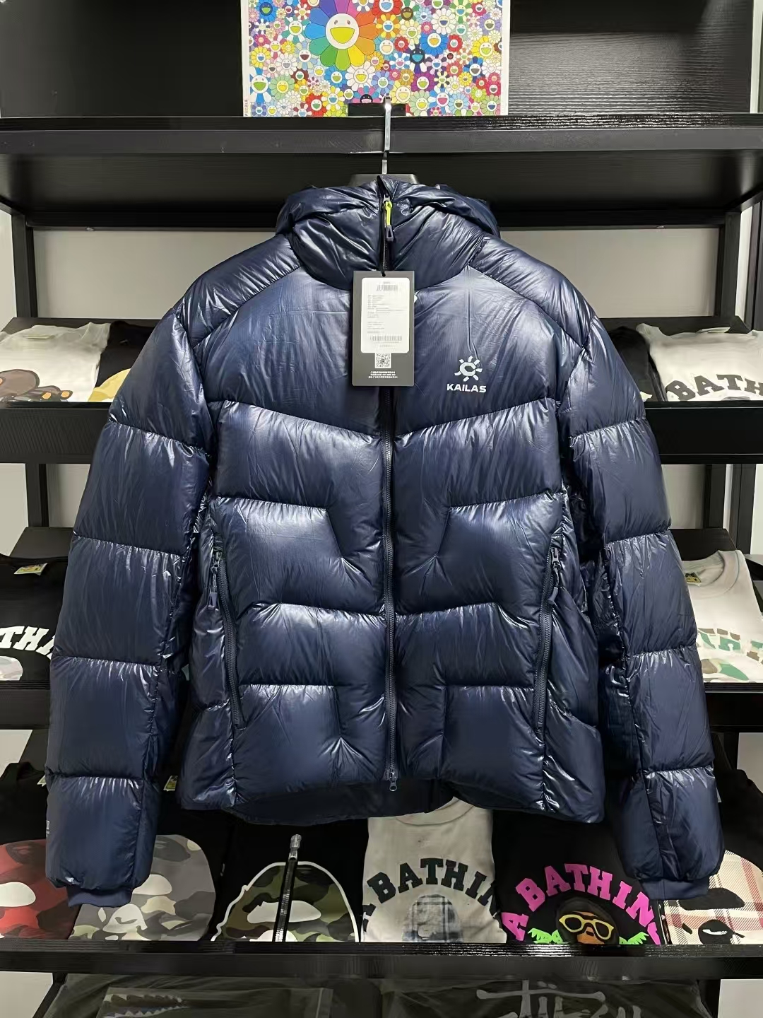 KAILAS Men's Mountaineering Hooded Down Jacket in Moonlight Blue