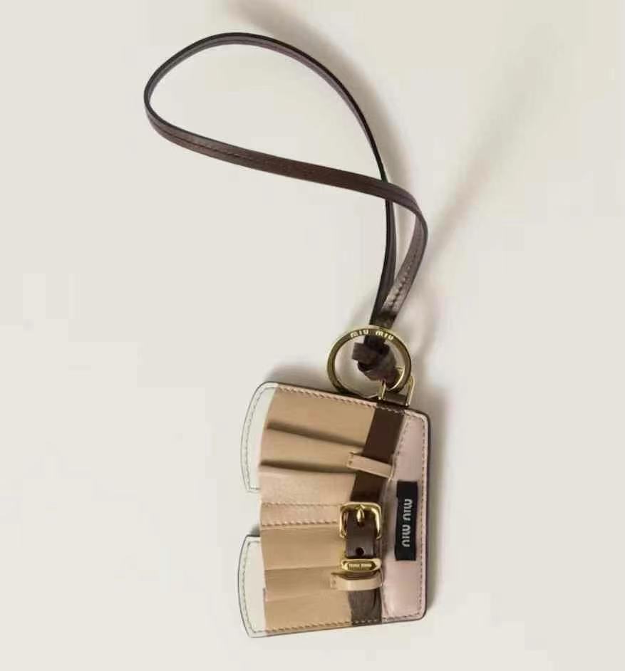 Miumiu leather skirt hanger pendant