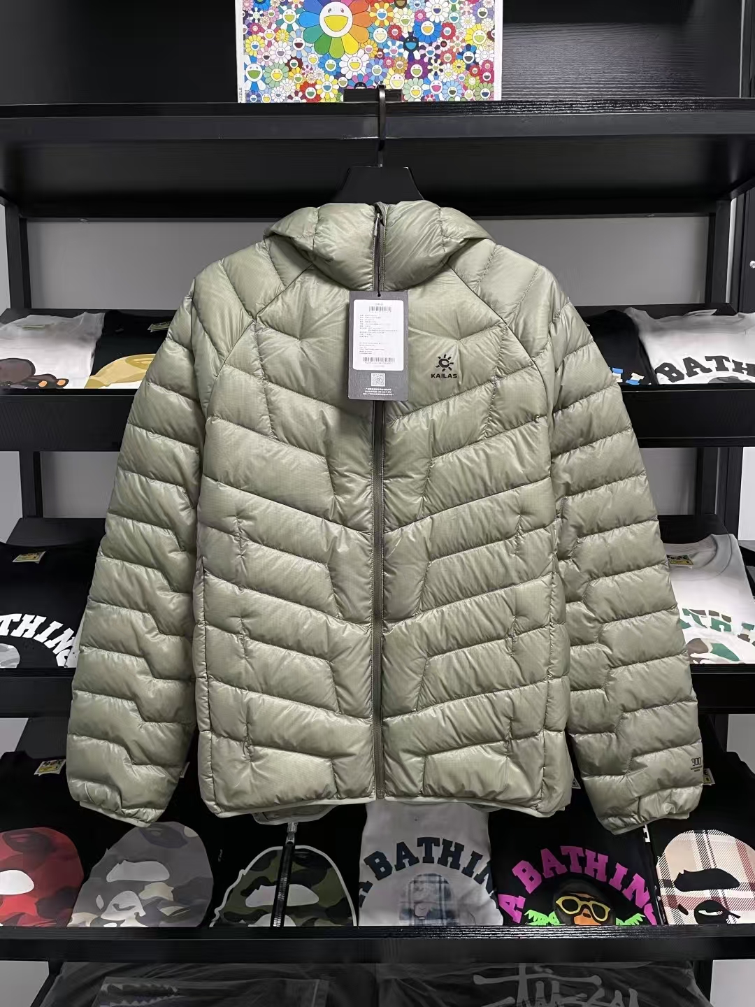 KAILAS GT ZERO Ultralight GORE-TEX® Hooded Down Jacket in Dark Spring Green