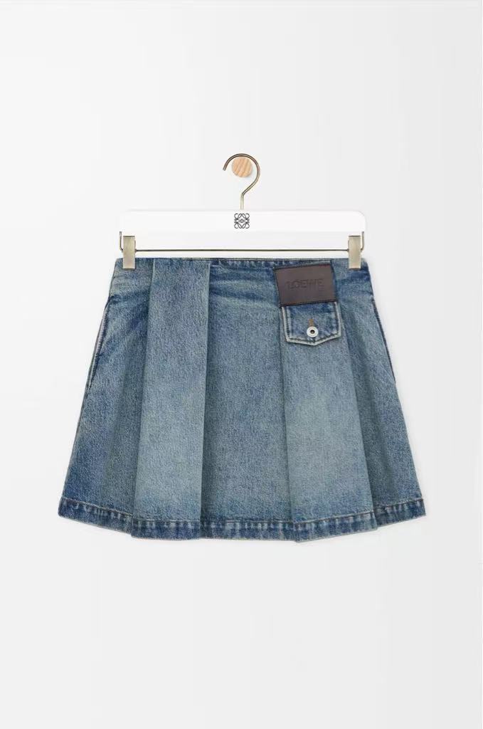 Loewe Tannin Fabric Mini Skirt