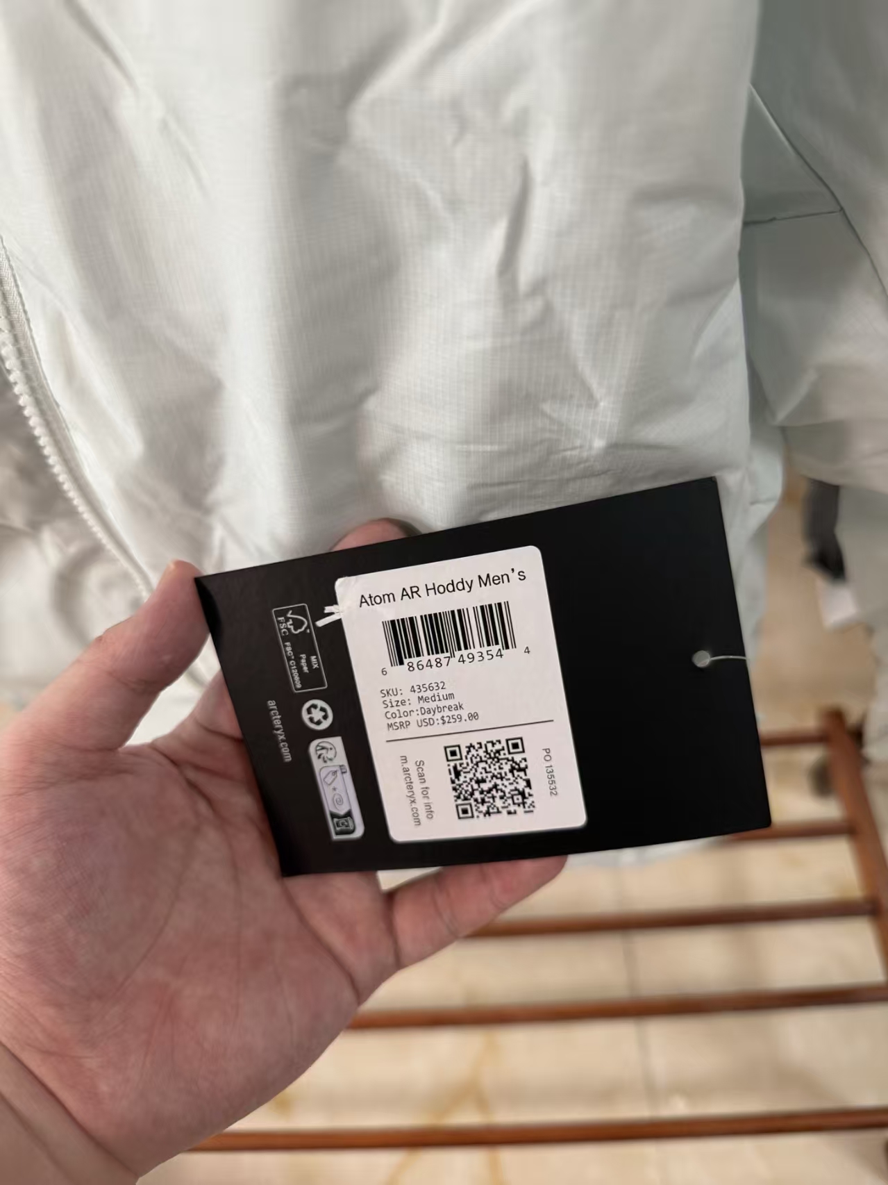 Arc'teryx Atom LT Hoody in Ether Blue - Lightweight Synthetic Insulated Jacket for Outdoor