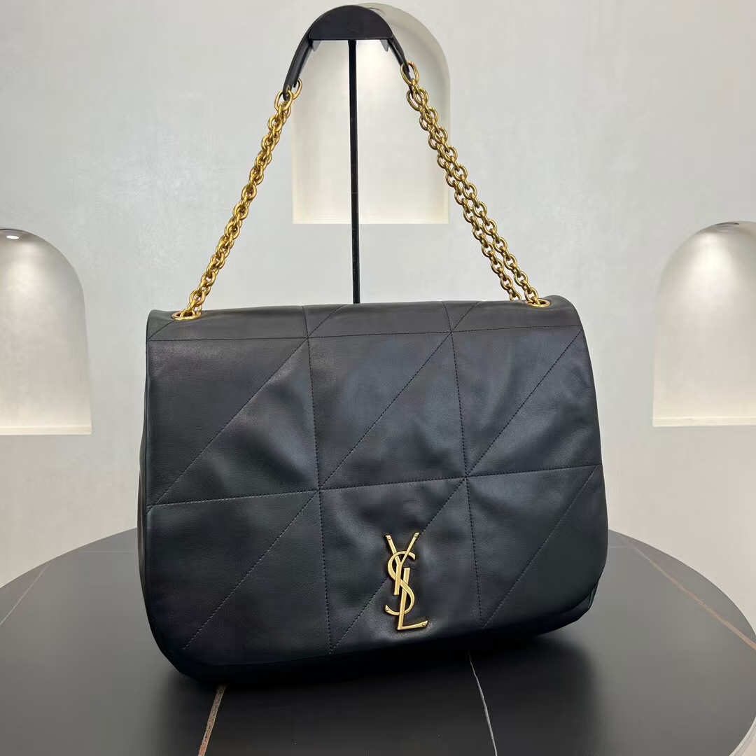 Saint Laurent Jamie 4.3 Large Sheepskin Handbag in Black