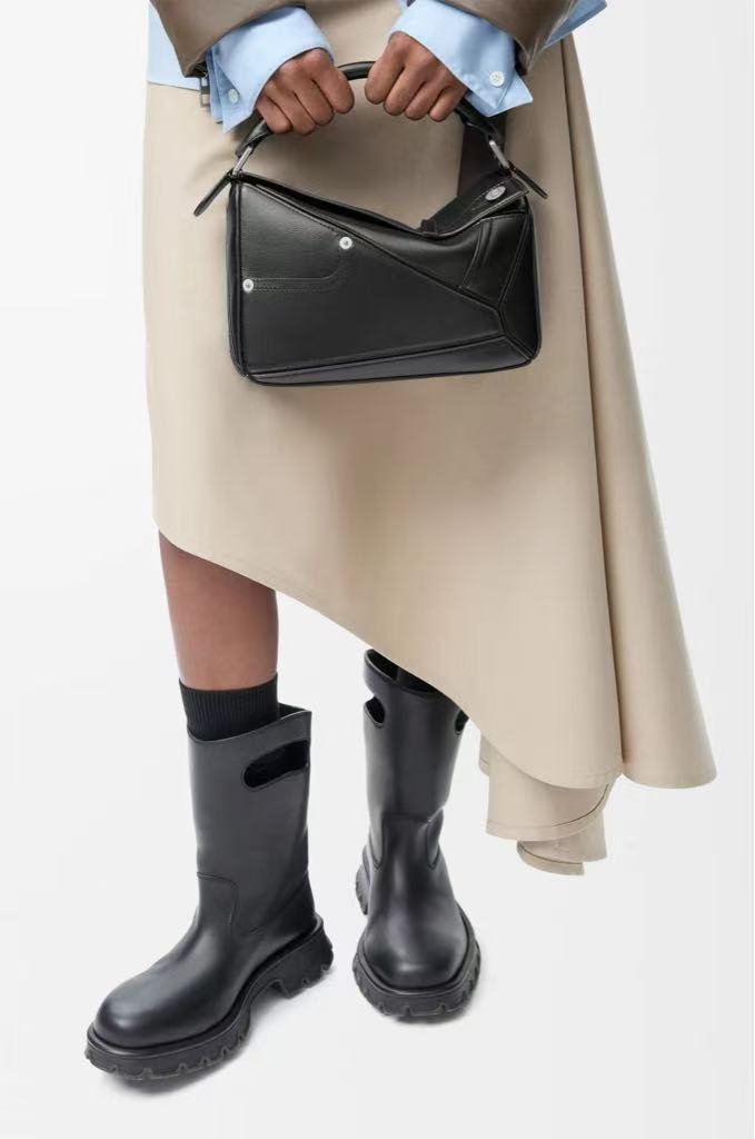 Rorywai Small Horned Smooth Leather Panta Puzzle Handbag