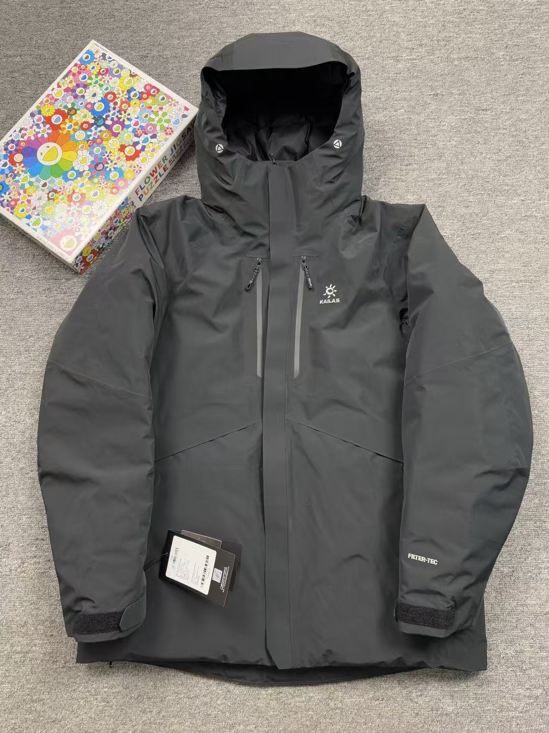 KAILAS Men's All-Terrain Shielded Down Jacket for Hiking & Outdoor in Black