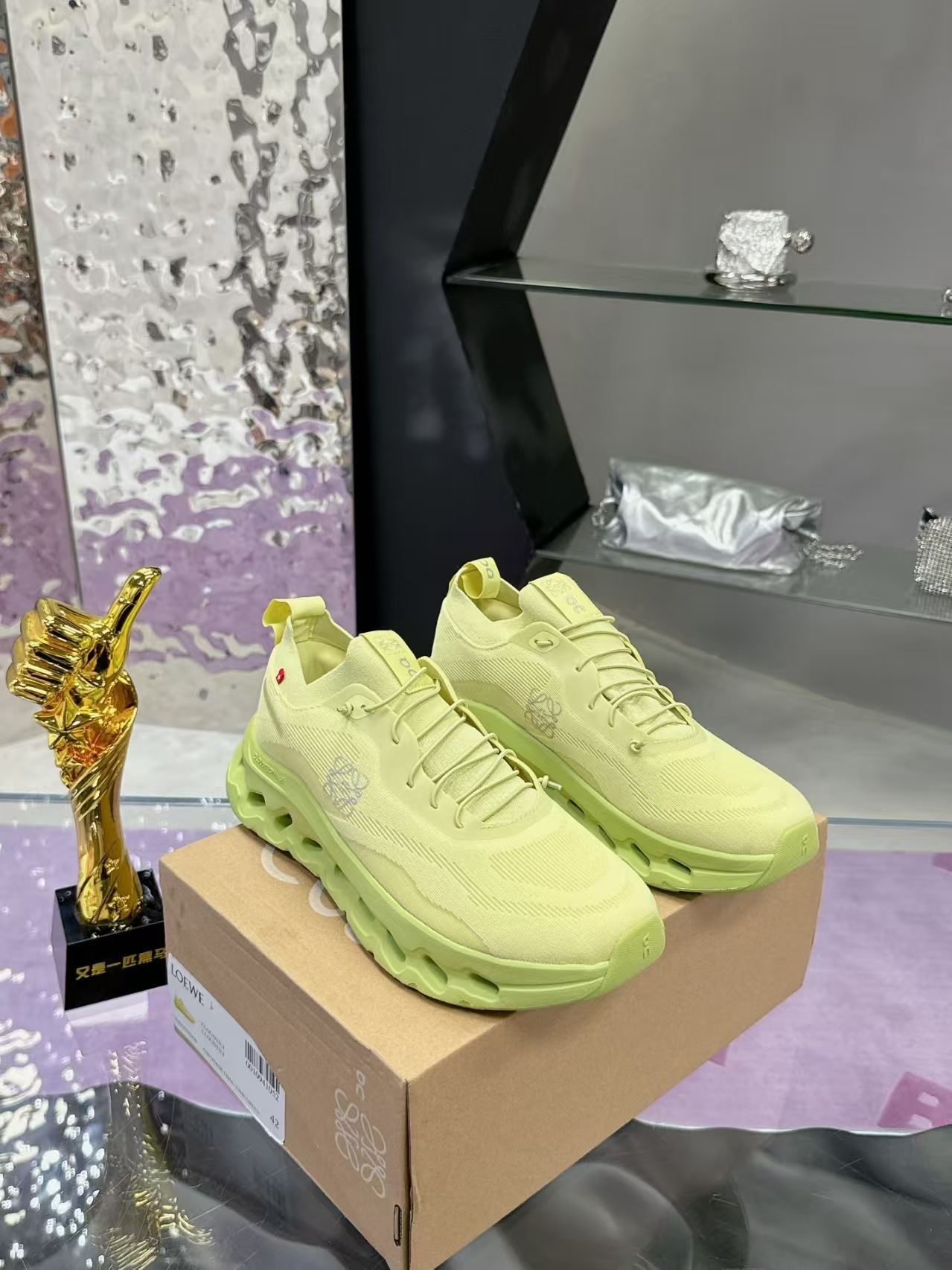 LOEWE On CloudTilt Sneakers in Yellow | Comfort Runner