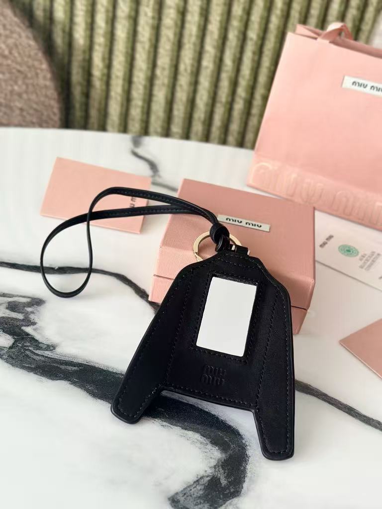 MIUMIU Leather Keychain Pendant