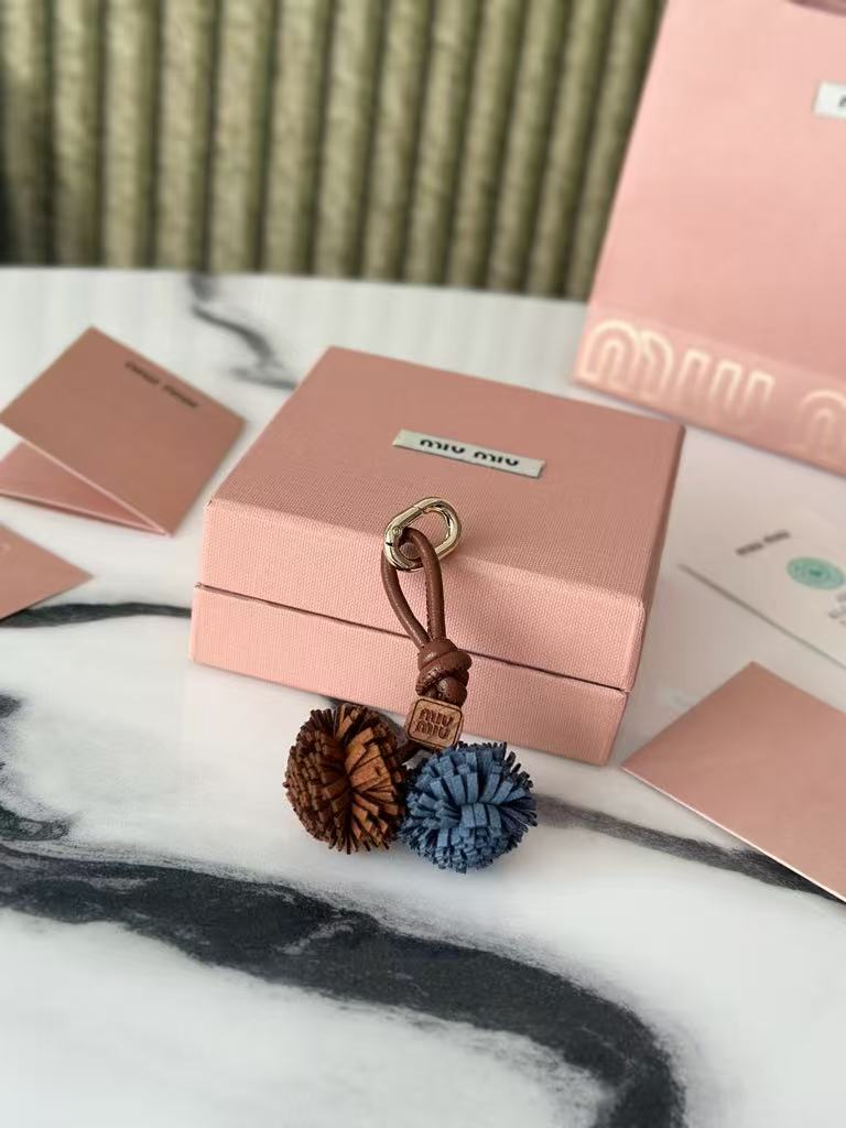 Miu Miu leather mini pendant