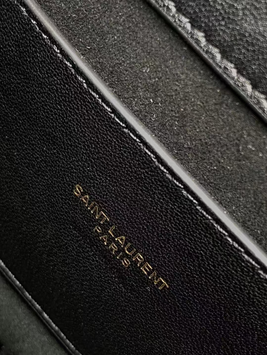 Saint Laurent Solferino Medium Box Leather Handbag in Black