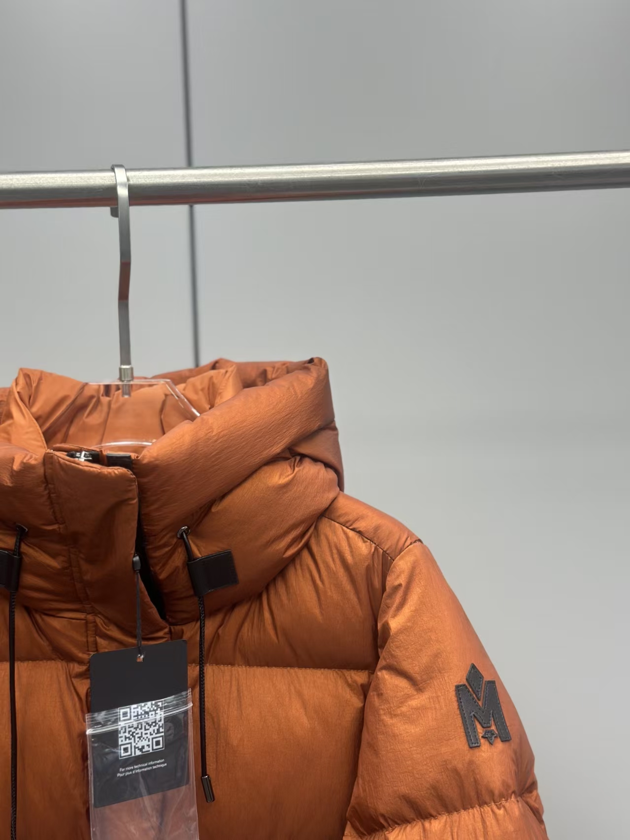 Mackage Lshani Long Belted Down Coat in Orange