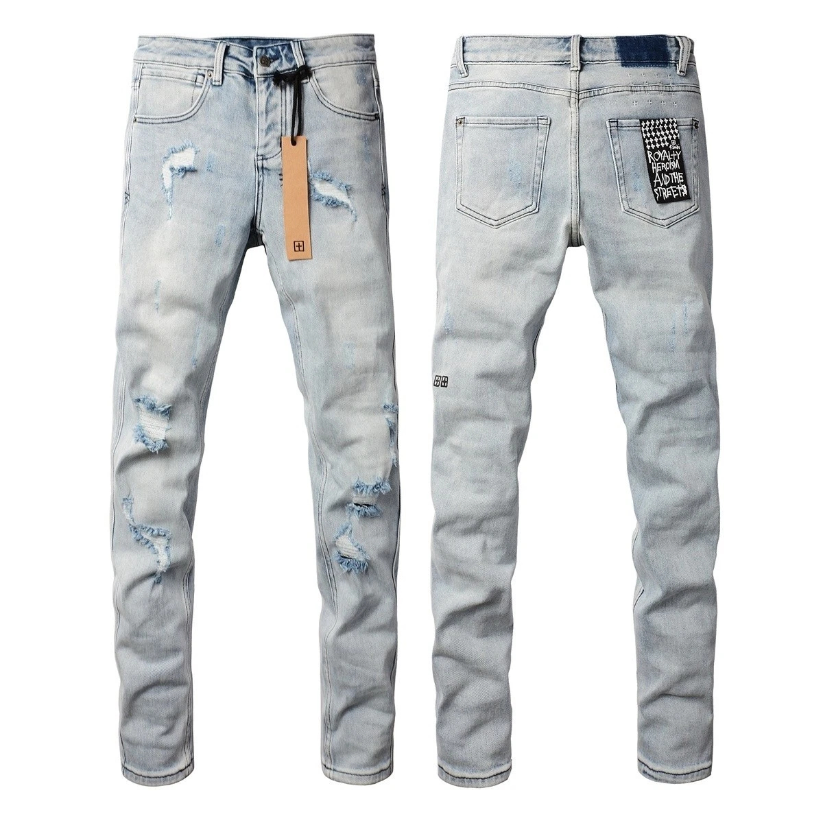 2025 New KSUBI men's personality Fashion Slim Fit classic Blue Jeans