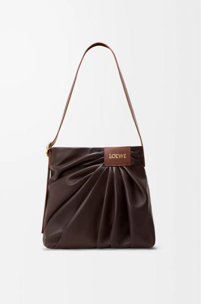 LOEWE Soft Napa Suede Draped Handbag