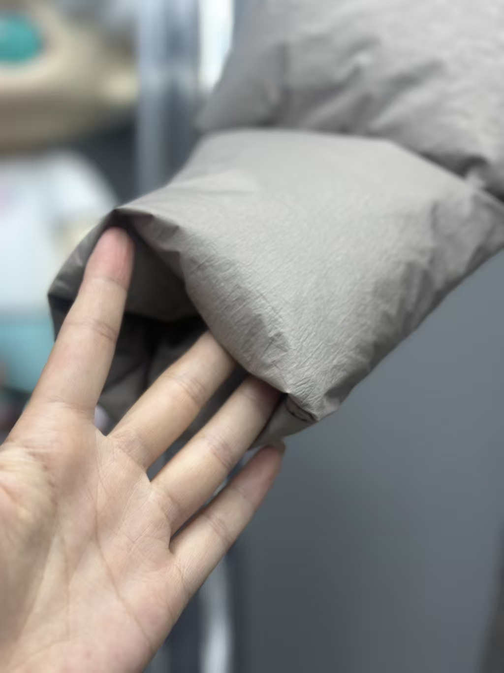 Mackage Lshani Long Belted Down Coat in Grey