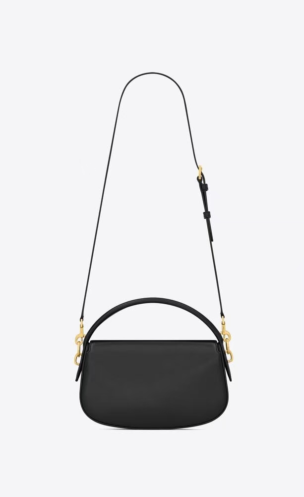 Saint Laurent Voltaire Leather Shoulder Bag in Black
