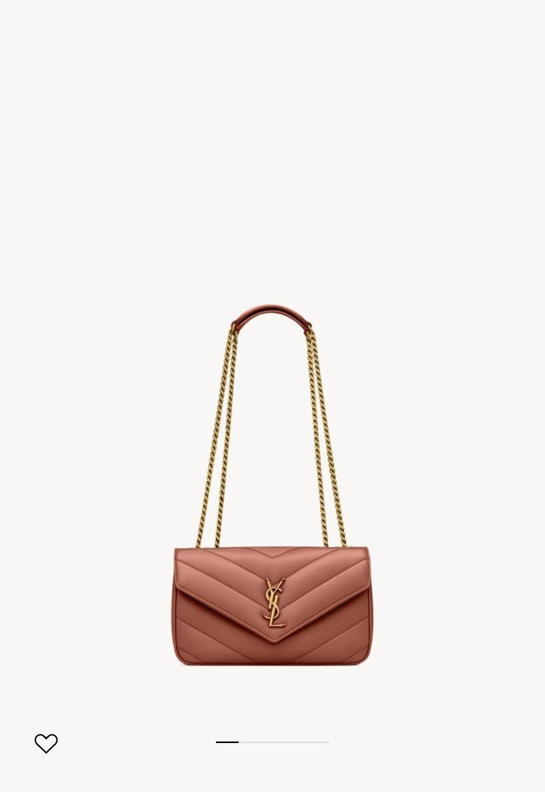 Saint Laurent LouLou Small Quilted Lambskin Handbag in Hydrangea