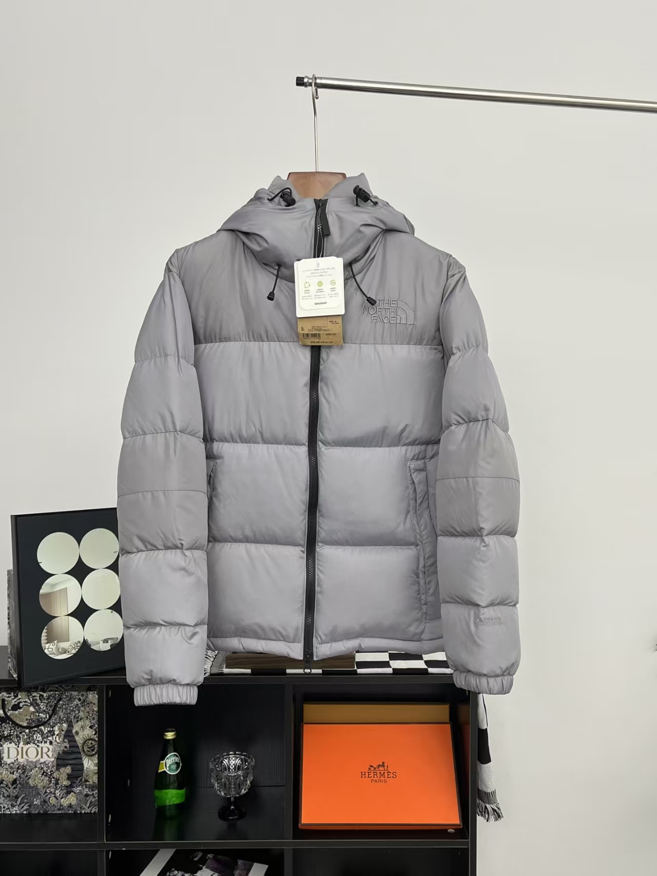 The North Face 22F-WS Nuptse Hoodie Hoodie Down Jacket Grey