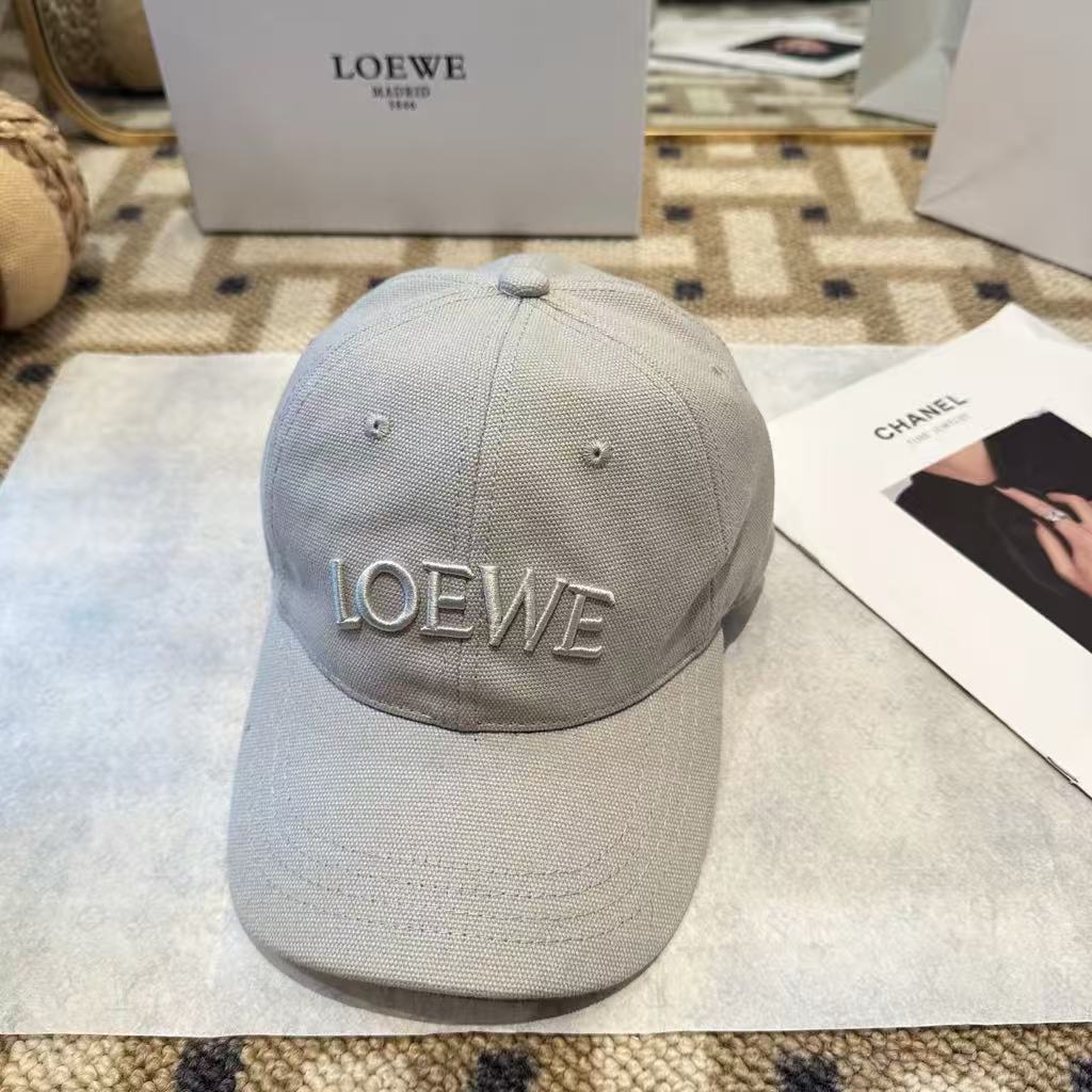 LOEWE Canvas Baseball Cap - Gray
