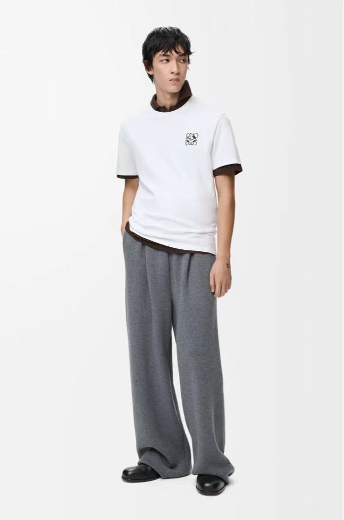 LOEWE Loose-fitting cotton T-shirt in white