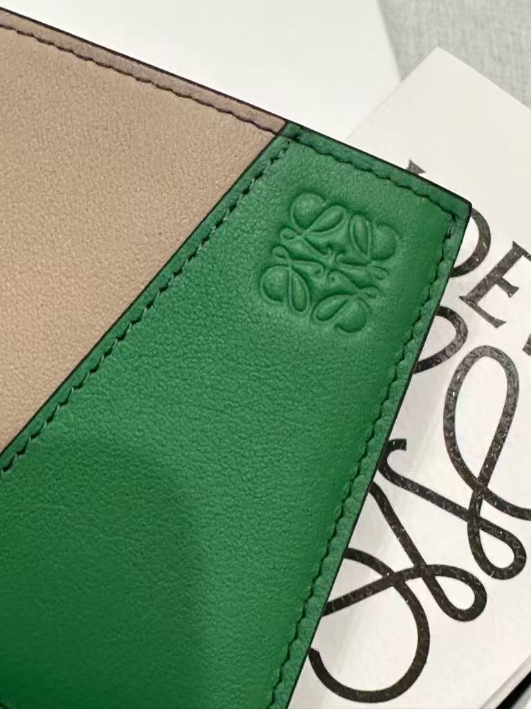 LOEWE classic cowhide Puzzle double-fold wallet