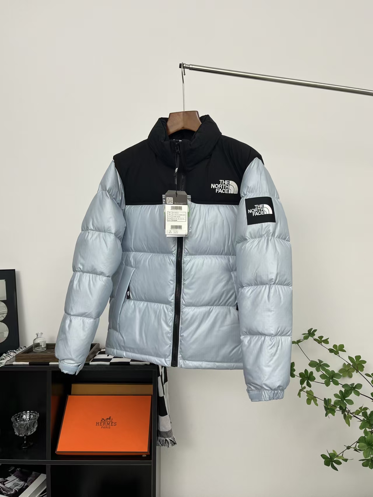 The North Face 22F-WS Nuptse Hoodie Hoodie Down Jacket, Ether Blue