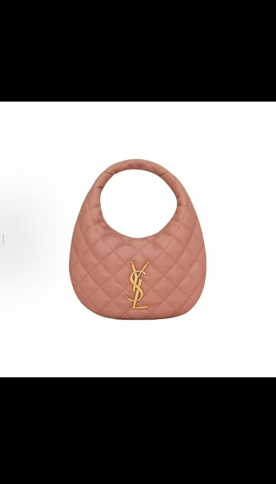 Saint Laurent Icarino Quilted Nappa Leather Handbag in Hydrangea